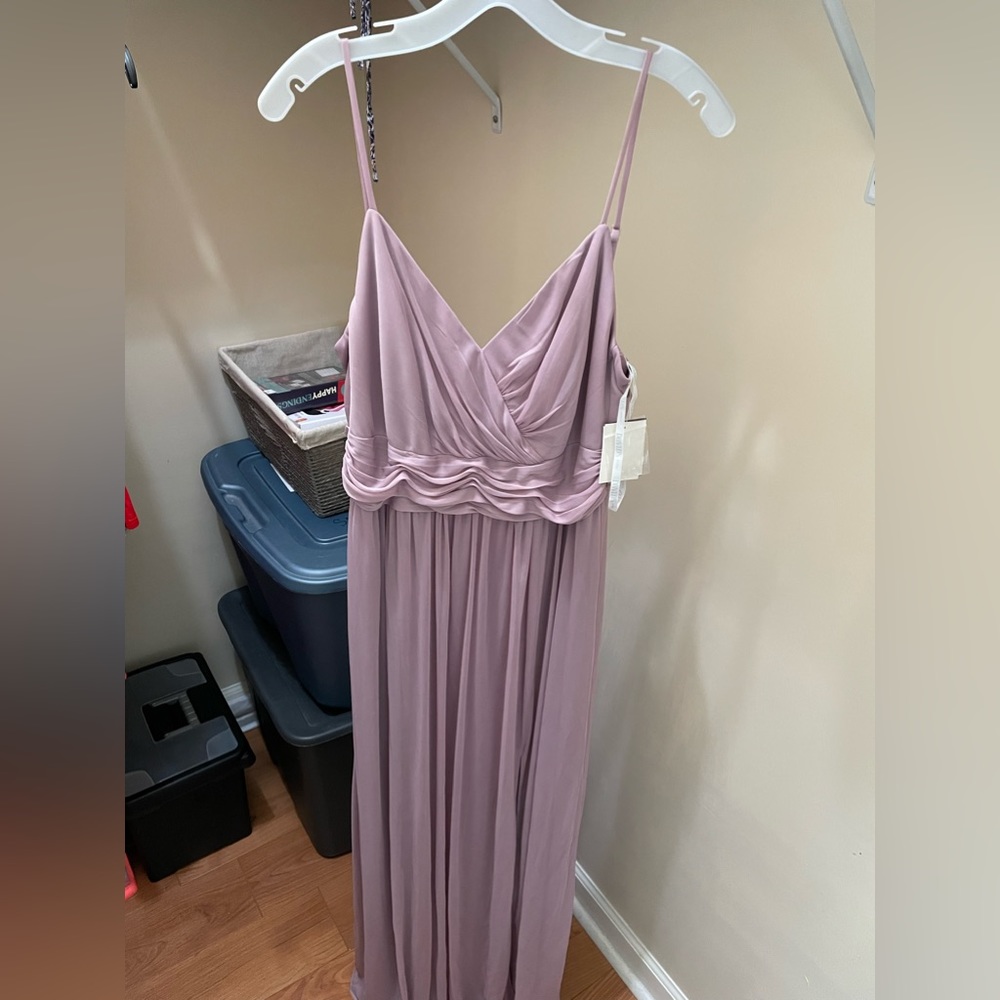 David’s bridal quarts bridesmaid dress.